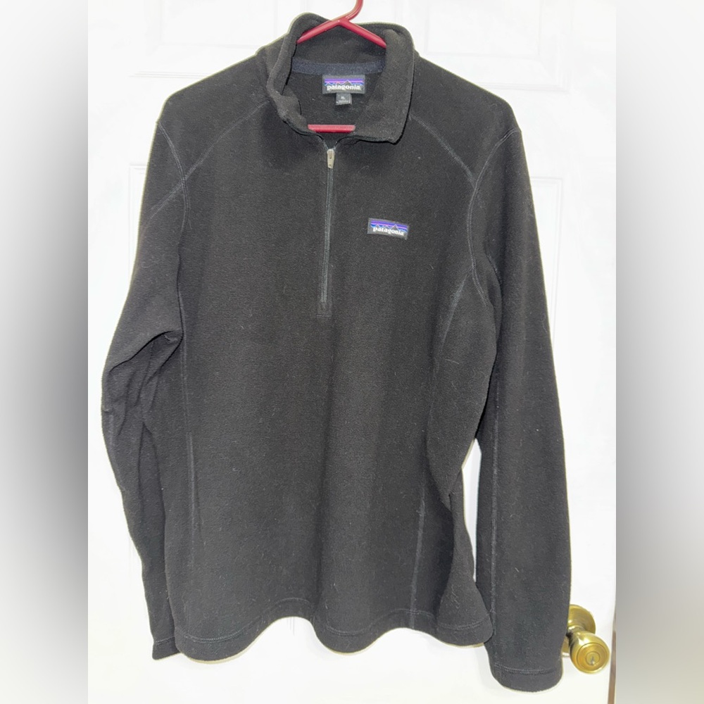 Patagonia Black 1/4 Zip Fleece Women XL